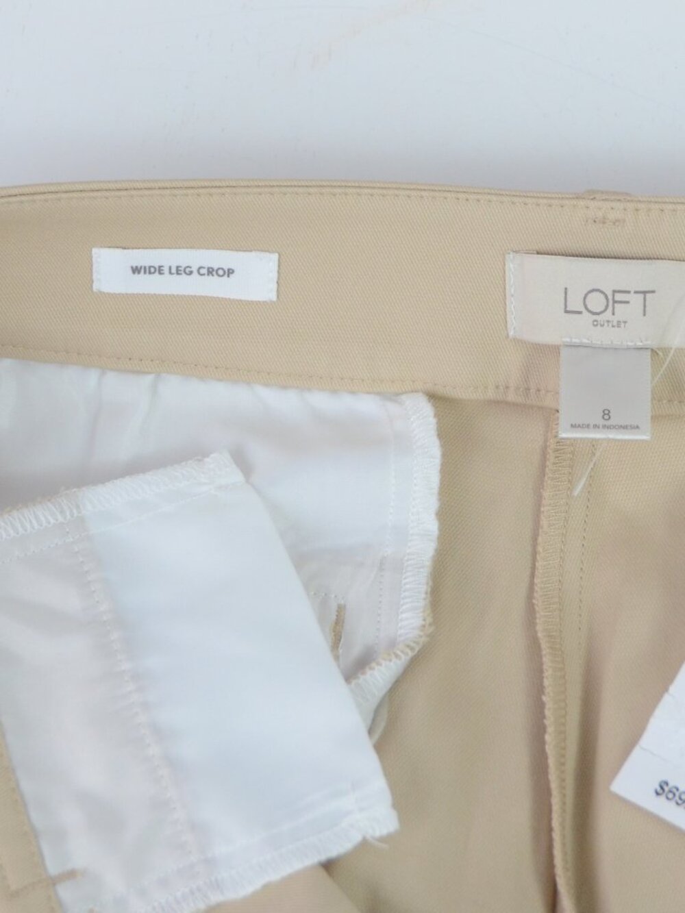 NWT LOFT Wide Leg Cropped Pants - Picture 9 of 10